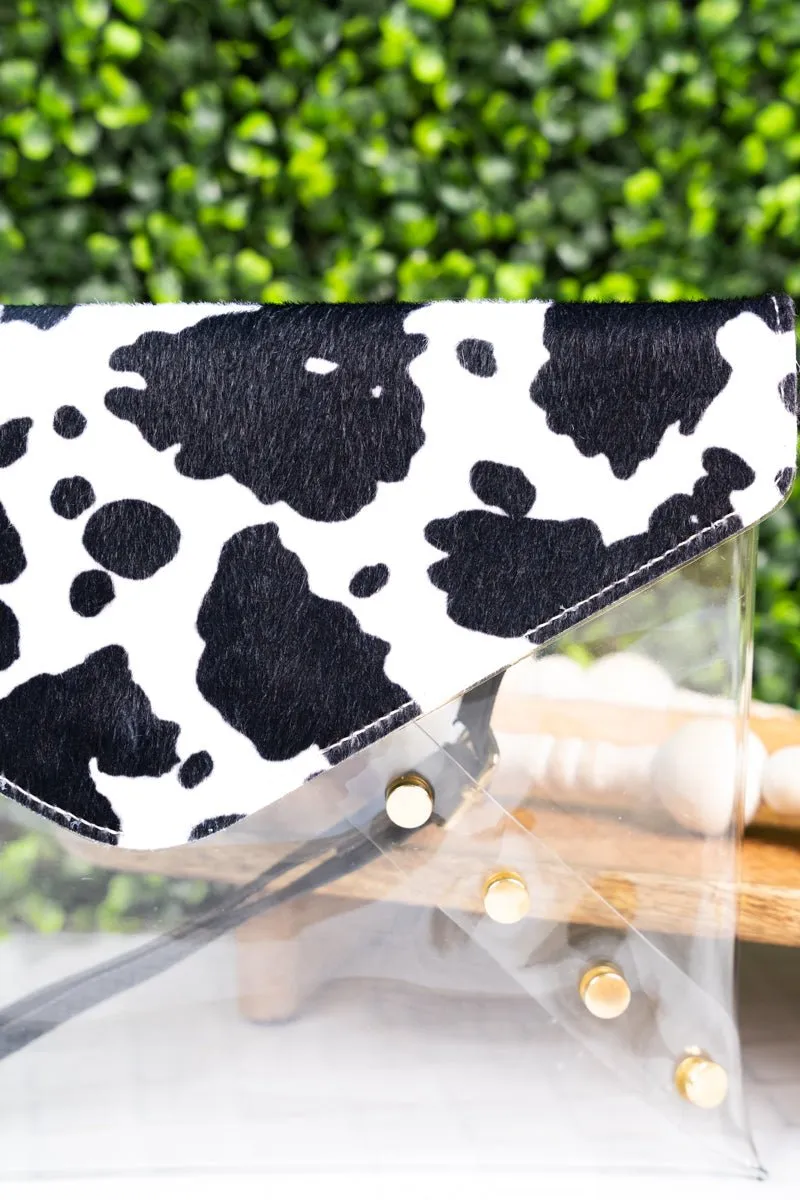 NGIL In The Clear Bertie Cow Envelope Clutch