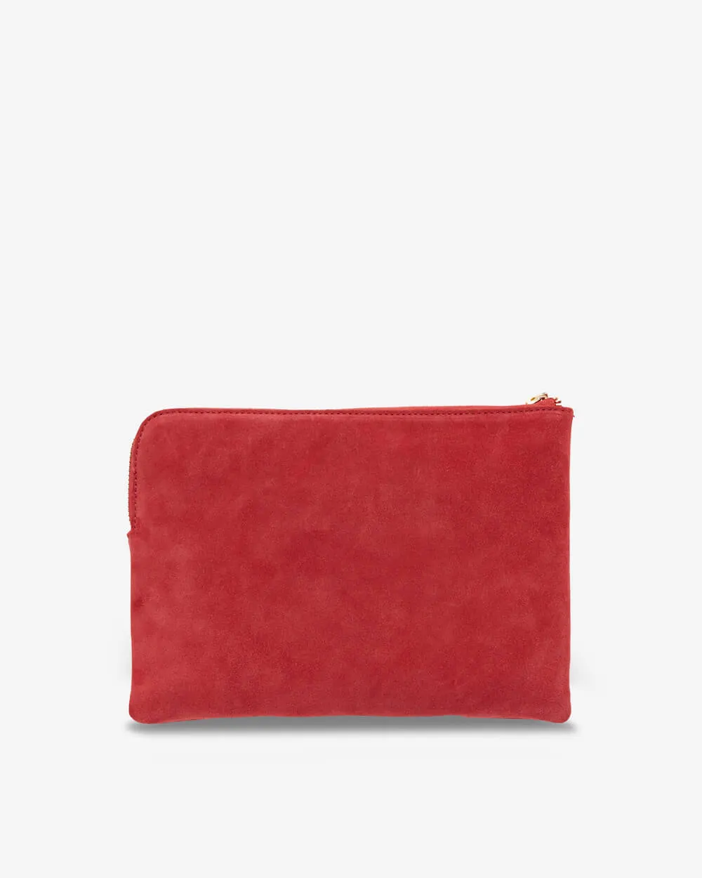 Paige Clutch - Rose Suede