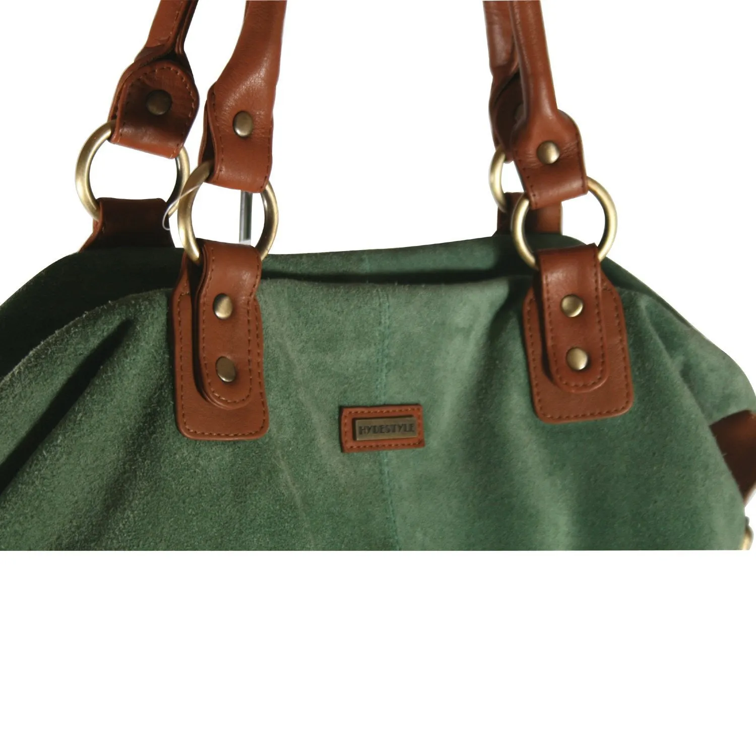 Rimor- Slouchy hobo silky suede bag  #LB08 Green