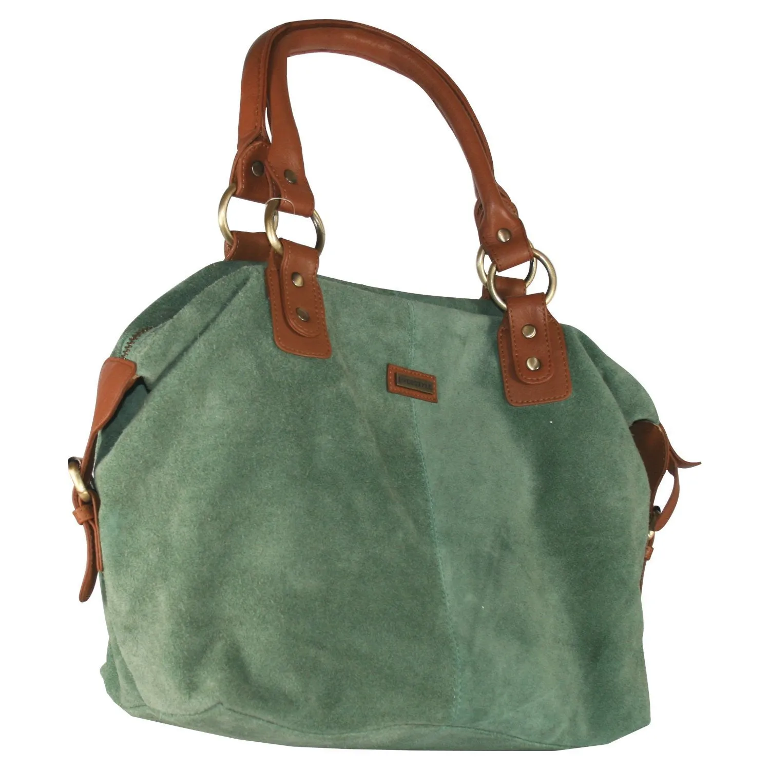 Rimor- Slouchy hobo silky suede bag  #LB08 Green