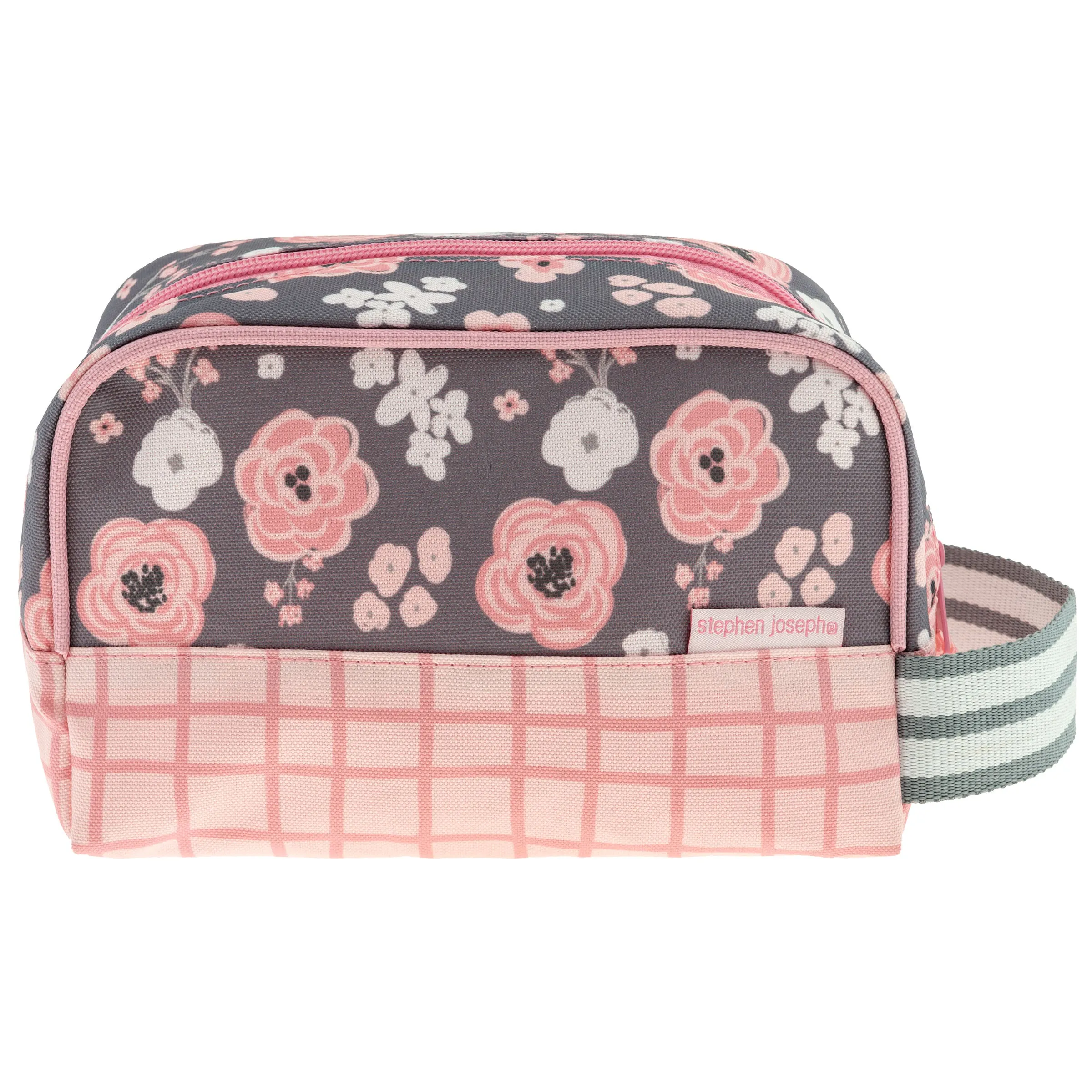 Stephen Joseph Kid's Travel Toiletry Bag, Stephen Joseph Kid's Travel Toiletry Bag, Charcoal Flower