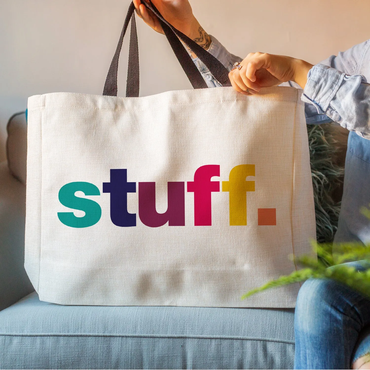 Stuff Large Tote Bag
