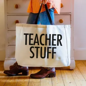 Teacher Stuff Large Tote Bag