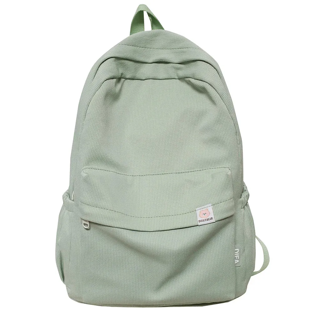 UAKISS  -  New Travel Women Kawaii Solid Color Book Bag Fashion Ladies Student Backpack Cool Girl College Bags Female Laptop Cute Backpacks
