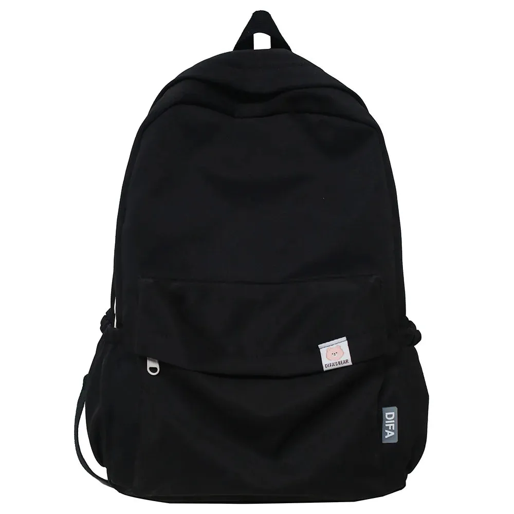 UAKISS  -  New Travel Women Kawaii Solid Color Book Bag Fashion Ladies Student Backpack Cool Girl College Bags Female Laptop Cute Backpacks