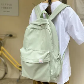 UAKISS  -  New Travel Women Kawaii Solid Color Book Bag Fashion Ladies Student Backpack Cool Girl College Bags Female Laptop Cute Backpacks
