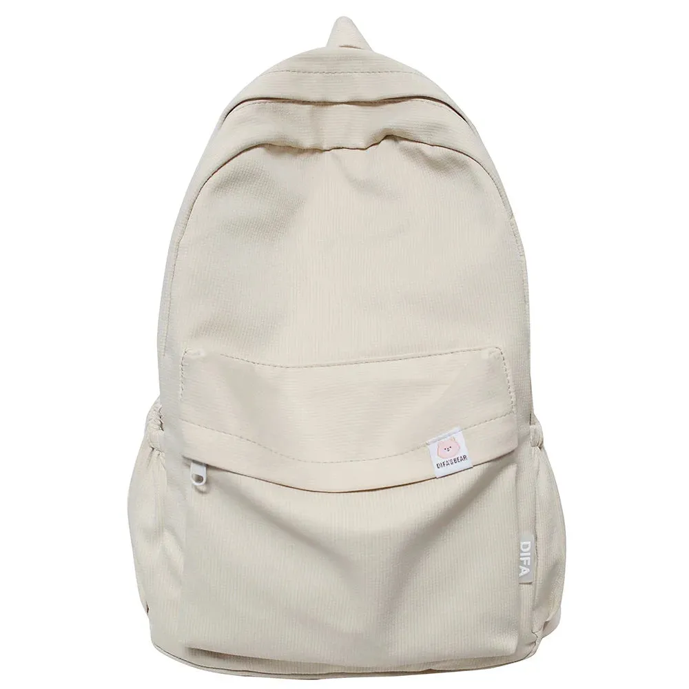 UAKISS  -  New Travel Women Kawaii Solid Color Book Bag Fashion Ladies Student Backpack Cool Girl College Bags Female Laptop Cute Backpacks