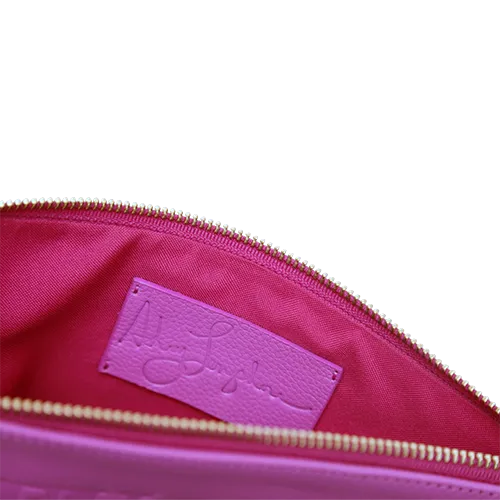 Vibrant Pink “Fuck the Patriarchy” Leather Bag